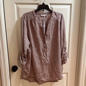Jane and Delancey Mauve Blouse